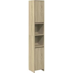 vidaXL Bathroom Cabinet Sonoma Oak 30x30x183.5 cm Engineered Wood - Bathroom Storage Cabinet vidaXL Bathroom Cabinet Sonoma Oak 30x30x183.5 cm Engineered Wood - Bathroom Storage Cabinet