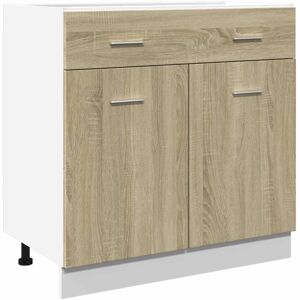 vidaXL Sonoma Oak Kitchen Cabinet - Engineered Wood Storage vidaXL Sonoma Oak Kitchen Cabinet - Engineered Wood Storage