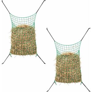 vidaXL Hay Nets 2 pcs Green 200x120 cm Rectangular Feeders Horse Pony Cattle vidaXL Hay Nets 2 pcs Green 200x120 cm Rectangular Feeders Horse Pony Cattle