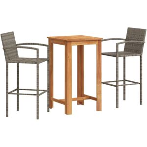 VidaXL Gartenmöbel-Set - Außen Tisch und 2 Hocker VidaXL Gartenmöbel-Set - Außen Tisch und 2 Hocker