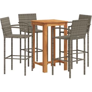 vidaXL Garden Bar Set 5 Piece - Garden Bar Set vidaXL Garden Bar Set 5 Piece - Garden Bar Set