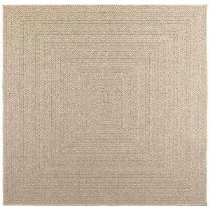 vidaXL Beige Jute-Style Indoor Outdoor Rug - Rug vidaXL Beige Jute-Style Indoor Outdoor Rug - Rug