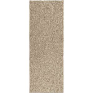 vidaXL Rug ZIZUR Beige 80x200 cm Jute Look Indoor Outdoor - Rug vidaXL Rug ZIZUR Beige 80x200 cm Jute Look Indoor Outdoor - Rug