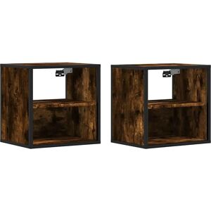 vidaXL Wall-mounted Bedside Cabinet Black - 40x31x39.5 cm vidaXL Wall-mounted Bedside Cabinet Black - 40x31x39.5 cm