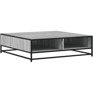 vidaXL Grey Sonoma Coffee Table - Industrial Style, Durable Metal & Wood vidaXL Grey Sonoma Coffee Table - Industrial Style, Durable Metal & Wood