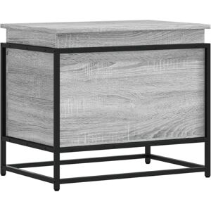 vidaXL Grey Sonoma Storage Box with Lid - Storage Type vidaXL Grey Sonoma Storage Box with Lid - Storage Type