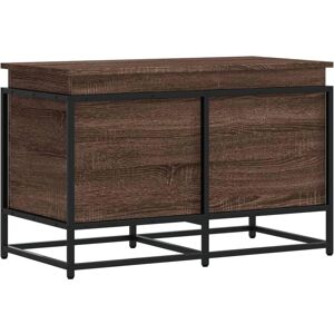 vidaXL Storage Box with Lid Brown Oak 80x40x51.5 cm - Storage Box vidaXL Storage Box with Lid Brown Oak 80x40x51.5 cm - Storage Box