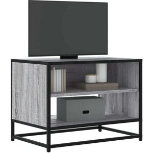 vidaXL TV Cabinet Grey Sonoma 61x40x46 cm Engineered Wood and Metal - TV Cabinet vidaXL TV Cabinet Grey Sonoma 61x40x46 cm Engineered Wood and Metal - TV Cabinet
