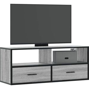 vidaXL Grey Sonoma TV Cabinet 100x31x39.5 cm - TV Stand Media Unit vidaXL Grey Sonoma TV Cabinet 100x31x39.5 cm - TV Stand Media Unit