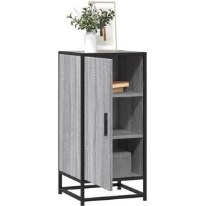 vidaXL Sideboard Grey Sonoma 35.5x35x76 cm Engineered Wood and Metal - Sideboard vidaXL Sideboard Grey Sonoma 35.5x35x76 cm Engineered Wood and Metal - Sideboard