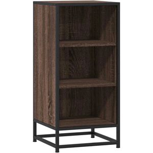 vidaXL Aparador madera ingeniería y metal marrón roble - Mueble de sala vidaXL Aparador madera ingeniería y metal marrón roble - Mueble de sala