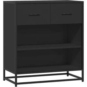 vidaXL Sideboard Black 68x35x76 cm Engineered Wood - Sideboard vidaXL Sideboard Black 68x35x76 cm Engineered Wood - Sideboard