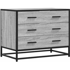 vidaXL Drawer Cabinet Grey Sonoma - Drawer Cabinet vidaXL Drawer Cabinet Grey Sonoma - Drawer Cabinet