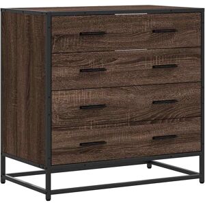 vidaXL Brown Oak 70x41x70cm Drawer Cabinet - Drawer Storage vidaXL Brown Oak 70x41x70cm Drawer Cabinet - Drawer Storage