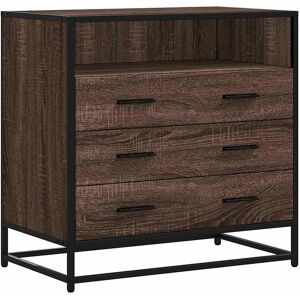 vidaXL Brown Oak 70x41x70 cm Drawer Cabinet - Drawer Chest vidaXL Brown Oak 70x41x70 cm Drawer Cabinet - Drawer Chest