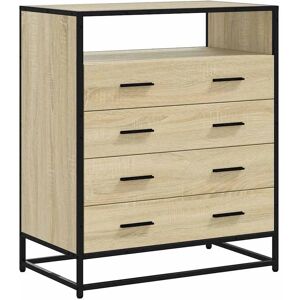 vidaXL Sonoma Oak Drawer Cabinet 70x41x70 cm Engineered Wood vidaXL Sonoma Oak Drawer Cabinet 70x41x70 cm Engineered Wood