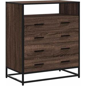vidaXL Drawer Cabinet Brown Oak - 70x41x70 cm - Engineered Wood vidaXL Drawer Cabinet Brown Oak - 70x41x70 cm - Engineered Wood