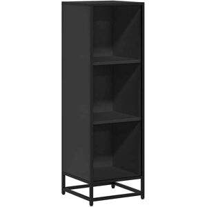 vidaXL Book Cabinet Black 33.5x33x107.5 cm Engineered Wood - Book Cabinet vidaXL Book Cabinet Black 33.5x33x107.5 cm Engineered Wood - Book Cabinet
