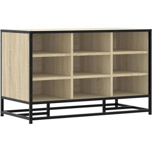 vidaXL Shoe Bench Sonoma Oak - Engineered Wood & Metal - 84x40x53.5 cm vidaXL Shoe Bench Sonoma Oak - Engineered Wood & Metal - 84x40x53.5 cm