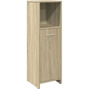 vidaXL Bathroom Cabinet Sonoma Oak 30x30x95 cm Engineered Wood - Bathroom Cabinet vidaXL Bathroom Cabinet Sonoma Oak 30x30x95 cm Engineered Wood - Bathroom Cabinet