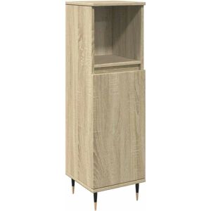 vidaXL Meuble de bain chêne Sonoma - Armoire de bain en bois - Publicité vidaXL Meuble de bain chêne Sonoma - Armoire de bain en bois - Publicité
