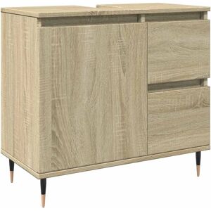 vidaXL Sonoma Eichen Badezimmer Waschbeckenschrank vidaXL Sonoma Eichen Badezimmer Waschbeckenschrank