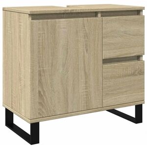 vidaXL Bathroom Cabinet Sonoma Oak - Storage, Durable, Easy to Assemble vidaXL Bathroom Cabinet Sonoma Oak - Storage, Durable, Easy to Assemble