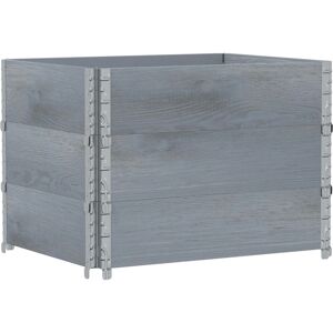 vidaXL Garden Planter - 80x60 cm, Grey - Garden Planter vidaXL Garden Planter - 80x60 cm, Grey - Garden Planter