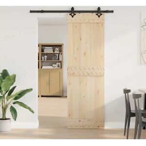 vidaXL Steel Black Sliding Door Hardware Kit - Sliding Door Hardware vidaXL Steel Black Sliding Door Hardware Kit - Sliding Door Hardware