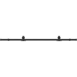 vidaXL Steel Black Sliding Door Hardware Kit - 200cm vidaXL Steel Black Sliding Door Hardware Kit - 200cm