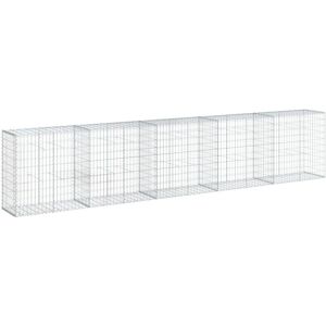 vidaXL 252306 - Galvanised Iron Gabion Basket with Cover 500x50x100 cm vidaXL 252306 - Galvanised Iron Gabion Basket with Cover 500x50x100 cm