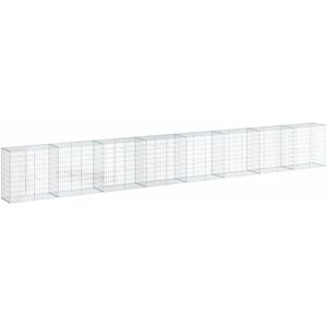 vidaXL Galvanisert jern gabionkurv 800x50x100 cm vidaXL Galvanisert jern gabionkurv 800x50x100 cm