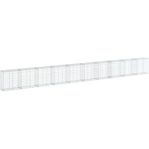 vidaXL Panier de gabions en fer galvanisé 1000x50x100 cm - Lit surélevé en gabion vidaXL Panier de gabions en fer galvanisé 1000x50x100 cm - Lit surélevé en gabion