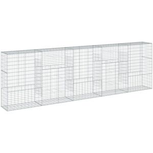 vidaXL Galvanized Iron Gabion Basket 500x50x150cm - Gabion Type vidaXL Galvanized Iron Gabion Basket 500x50x150cm - Gabion Type