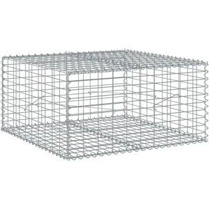 vidaXL Galvanisert jern gabionkurv 100x100x50 cm - Gabion type vidaXL Galvanisert jern gabionkurv 100x100x50 cm - Gabion type