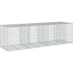 vidaXL Verzinktes Eisen Gabionenkorb 350x100x100 cm - Gartengestaltung vidaXL Verzinktes Eisen Gabionenkorb 350x100x100 cm - Gartengestaltung
