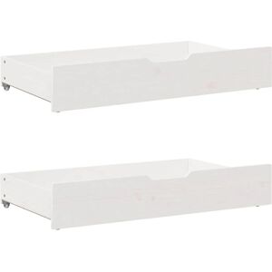 vidaXL Under-Bed Drawers - 2 pcs White 95x55x16 cm vidaXL Under-Bed Drawers - 2 pcs White 95x55x16 cm