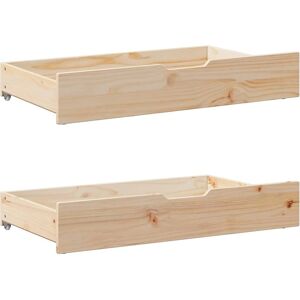 vidaXL Bed Drawers with Castors 2 pcs 90x55x16 cm - Bed drawers vidaXL Bed Drawers with Castors 2 pcs 90x55x16 cm - Bed drawers