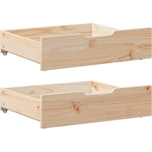 vidaXL Bed drawers with castors 2 pcs. - Storage Drawers vidaXL Bed drawers with castors 2 pcs. - Storage Drawers
