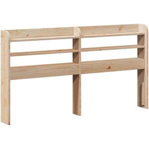 vidaXL Headboard with Shelves - Solid Wood Pine - Space Saving Bed Header vidaXL Headboard with Shelves - Solid Wood Pine - Space Saving Bed Header