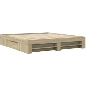 vidaXL Bedframe Sonoma Eik 180x200cm - Duurzaam vidaXL Bedframe Sonoma Eik 180x200cm - Duurzaam