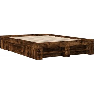 vidaXL 3295468 bed frame - Engineered Wood, Smoked Oak, King Size vidaXL 3295468 bed frame - Engineered Wood, Smoked Oak, King Size