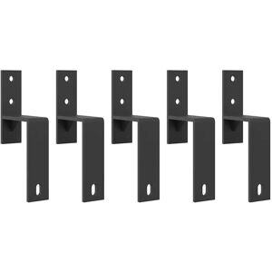 vidaXL Steel Black Sliding Door Hardware Kit - Double Barn Doors vidaXL Steel Black Sliding Door Hardware Kit - Double Barn Doors