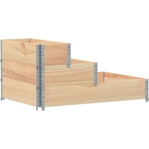 vidaXL 120x80 cm 3-Tier Raised Bed Garden Planter - Durable Pinewood vidaXL 120x80 cm 3-Tier Raised Bed Garden Planter - Durable Pinewood