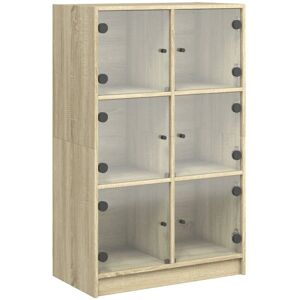 vidaXL Høy skjenk med dører Sonoma Eik 68x37x109 cm - Stue Sideboard vidaXL Høy skjenk med dører Sonoma Eik 68x37x109 cm - Stue Sideboard