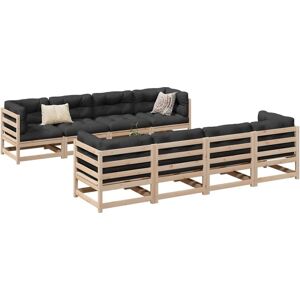 Vidaxl Garden Sofa Set 9 Piece - Outdoor Furniture Vidaxl Garden Sofa Set 9 Piece - Outdoor Furniture