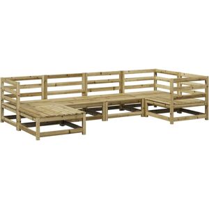 VidaXL Gartenset 6-teilig Naturbraun - Gartenmöbel VidaXL Gartenset 6-teilig Naturbraun - Gartenmöbel