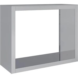 vidaXL Galvanised Steel Firewood Rack 100x40x80 cm vidaXL Galvanised Steel Firewood Rack 100x40x80 cm