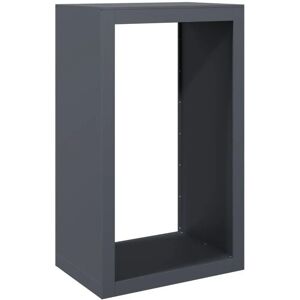 vidaXL Firewood Rack Steel - 60x40x100 cm - Anthracite - Fireplace Log Store vidaXL Firewood Rack Steel - 60x40x100 cm - Anthracite - Fireplace Log Store