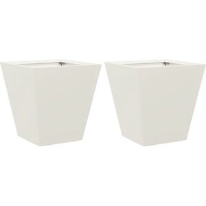 vidaXL Garden Planters Outdoor Flower Pot Patio Steel - Garden Planters vidaXL Garden Planters Outdoor Flower Pot Patio Steel - Garden Planters